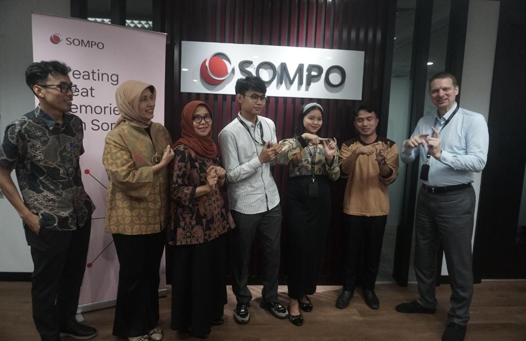 (kanan ke kiri): Eric Nemitz - Presiden Direktur PT Sompo Insurance Indonesia ( Sompo Insurance Buka Magang Inklusif bagi Disabilitas