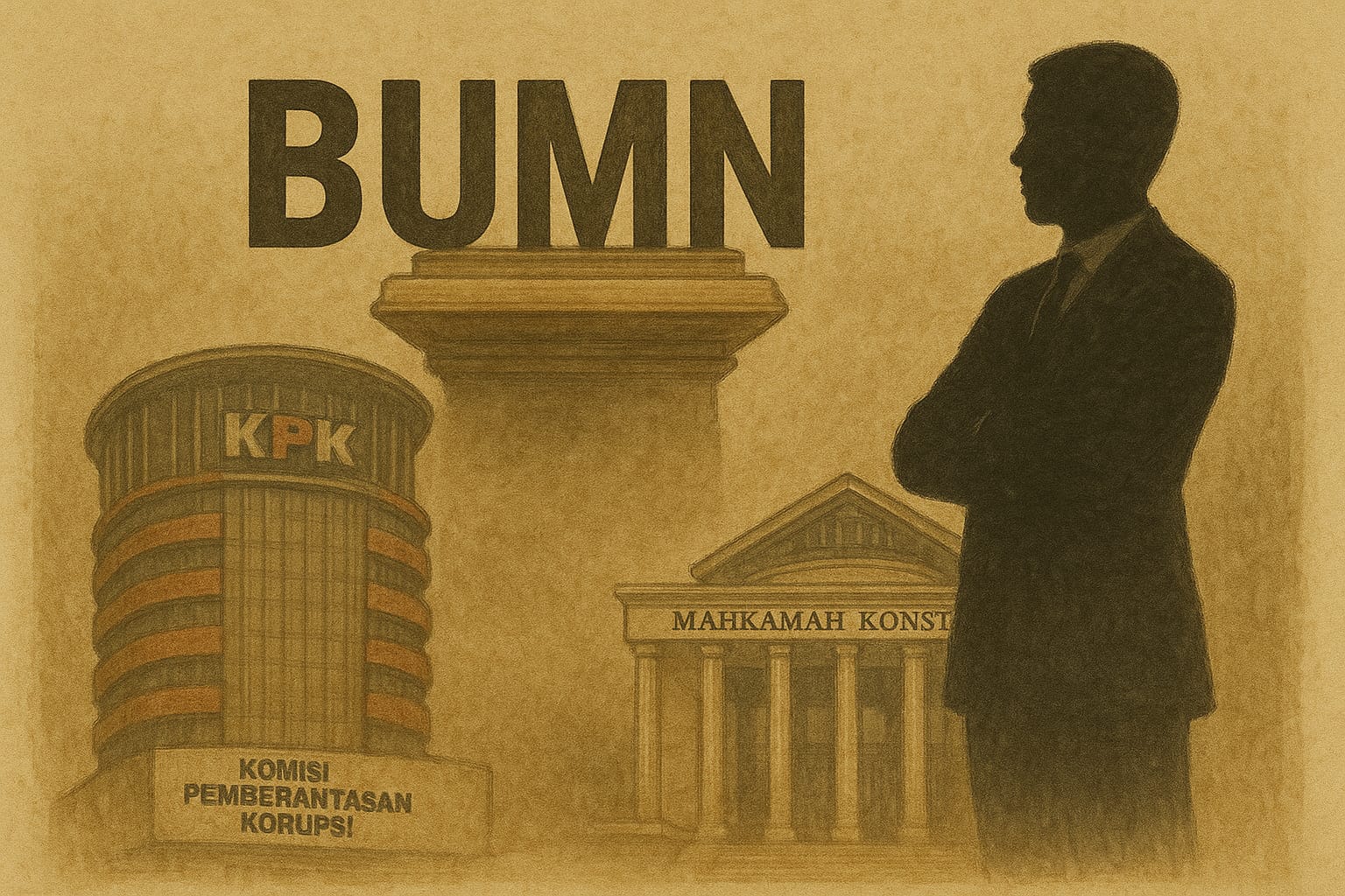 Ilustrasi KPK. (Foto: AI @chatgpt) Kerugian BUMN: Kerugian Keuangan Negara atau Hanya Risiko Bisnis?