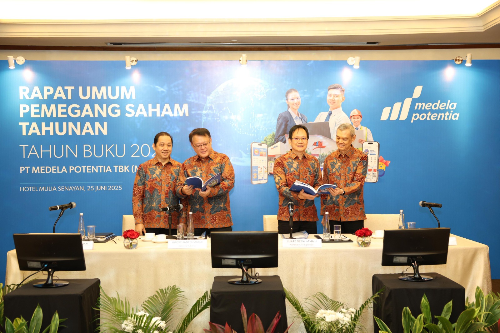 PT Medela Potentia Tbk (MDLA) menggelar Rapat Umum Pemegang Saham Tahunan (RUPST) di Hotel Mulia, Senayan, Jakarta pada Rabu (25/6/2025). Dok. Ist. Laba Bersih Double Digit, Medela Potentia (MDLA) Bagi Dividen Rp137,4M