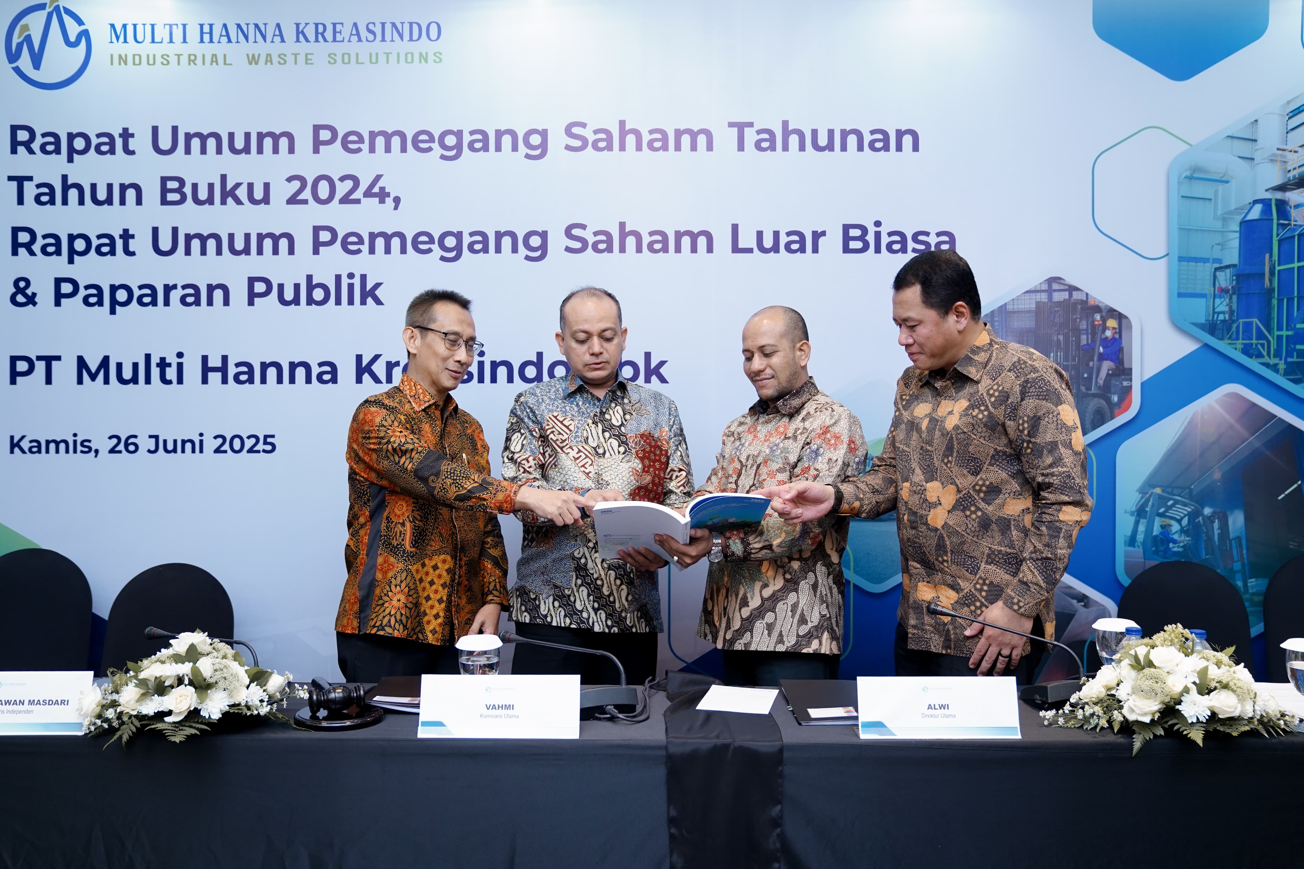 Rapat Umum Pemegang Saham Multi Hanna Kreasindo (MHKI) umumkan dividen 25 persen dari laba 2024. DOK/ISTIMEWA Multi Hanna Kreasindo (MHKI) Tebar Dividen 25 Persen dari Laba 2024