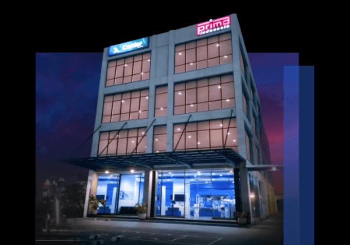 Tampak gedung PT Prima Multi Usaha Indonesia (PMUI). Patok IPO Harga Puncak! Siapa Pemilik Emiten Voucher Asal Cirebon?
