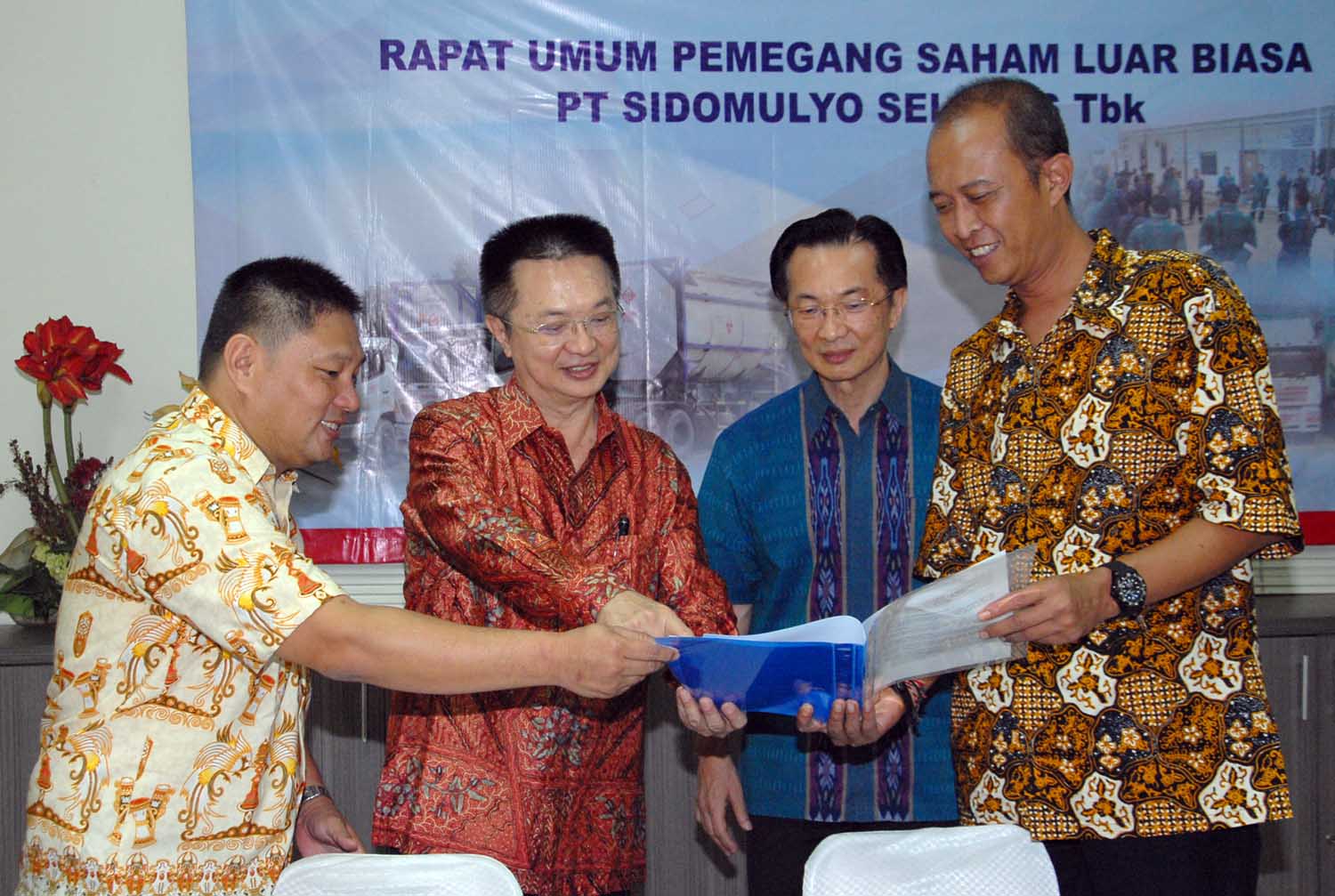 Pengurus Sidomulyo Seleras usai RUPS luar biasa belum lama ini. FOTO - ISTIMEWA Izin Investor, SDMU Private Placement 2,27 Miliar Lembar