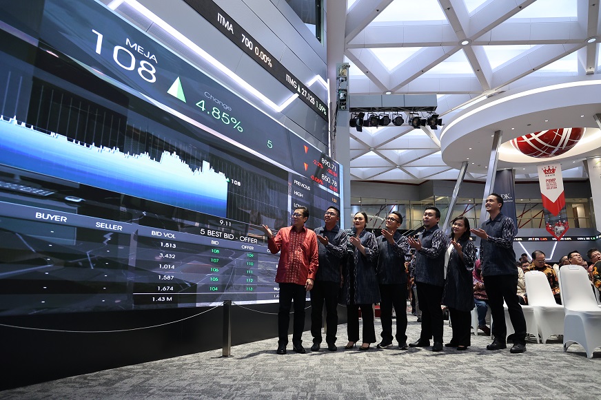 PT Harta Djaya Karya Tbk. (MEJA) ketika mencatatkan sahamnya di BEI. FOTO - ISTIMEWA MEJA Endapkan Sisa Dana IPO di BCA, Bunganya 1 Persen
