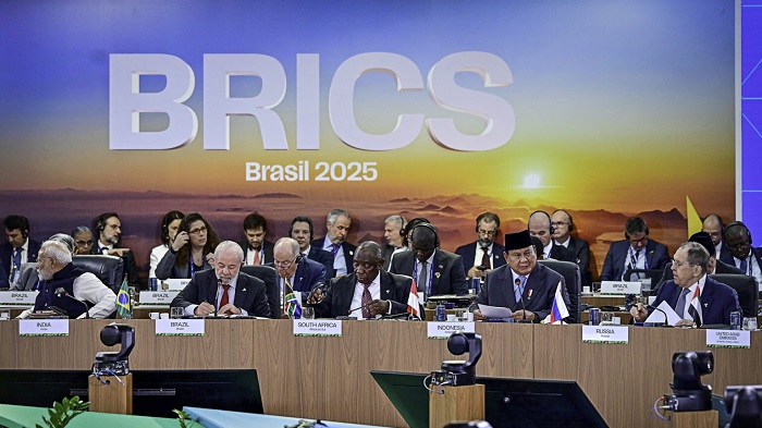 Pertemuan para pemimpin negara anggota BRICS tahun 2025 di Brasil menghasilkan sejumlah kesepakatan strategis yang tertuang dalam Leaders’ Declaration.(Foto: BPMI Setneg) Pertemuan BRICS Brasil Hasilkan Sejumlah Kesepakatan Berikut