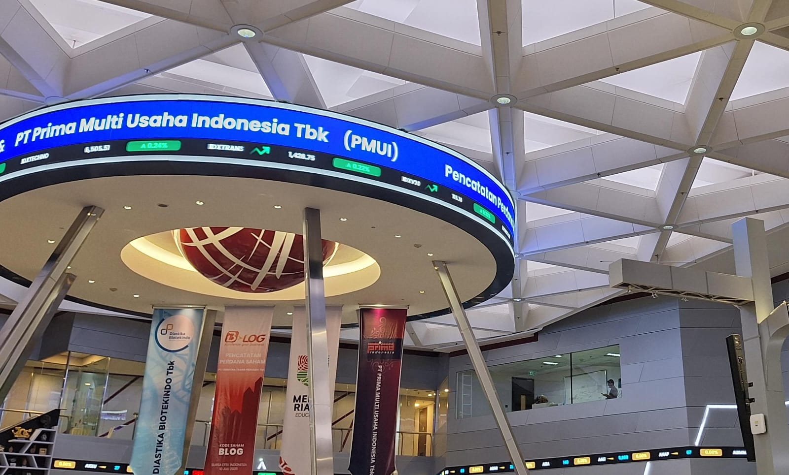 Lantai perdagangan saham di BEI. IHSG Naik 0,53 Persen di Sesi I, Cek Saham Pendorongnya