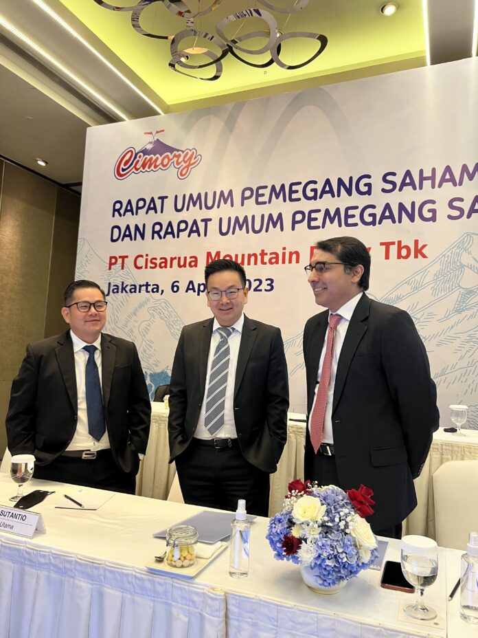 Manajemen CMRY ketika menggelar RUPST Cimory (CMRY) Ungkap Sisa Dana IPO Rp2,12T, Parkir Disini!