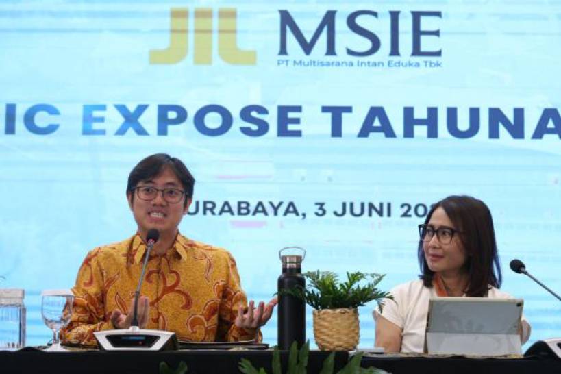 Pengurus Multisarana kala membeber kinerja terkini perseroan. FOTO - ISTIMEWA Paruh Pertama 2025, Laba MSIE Meroket 250 Persen