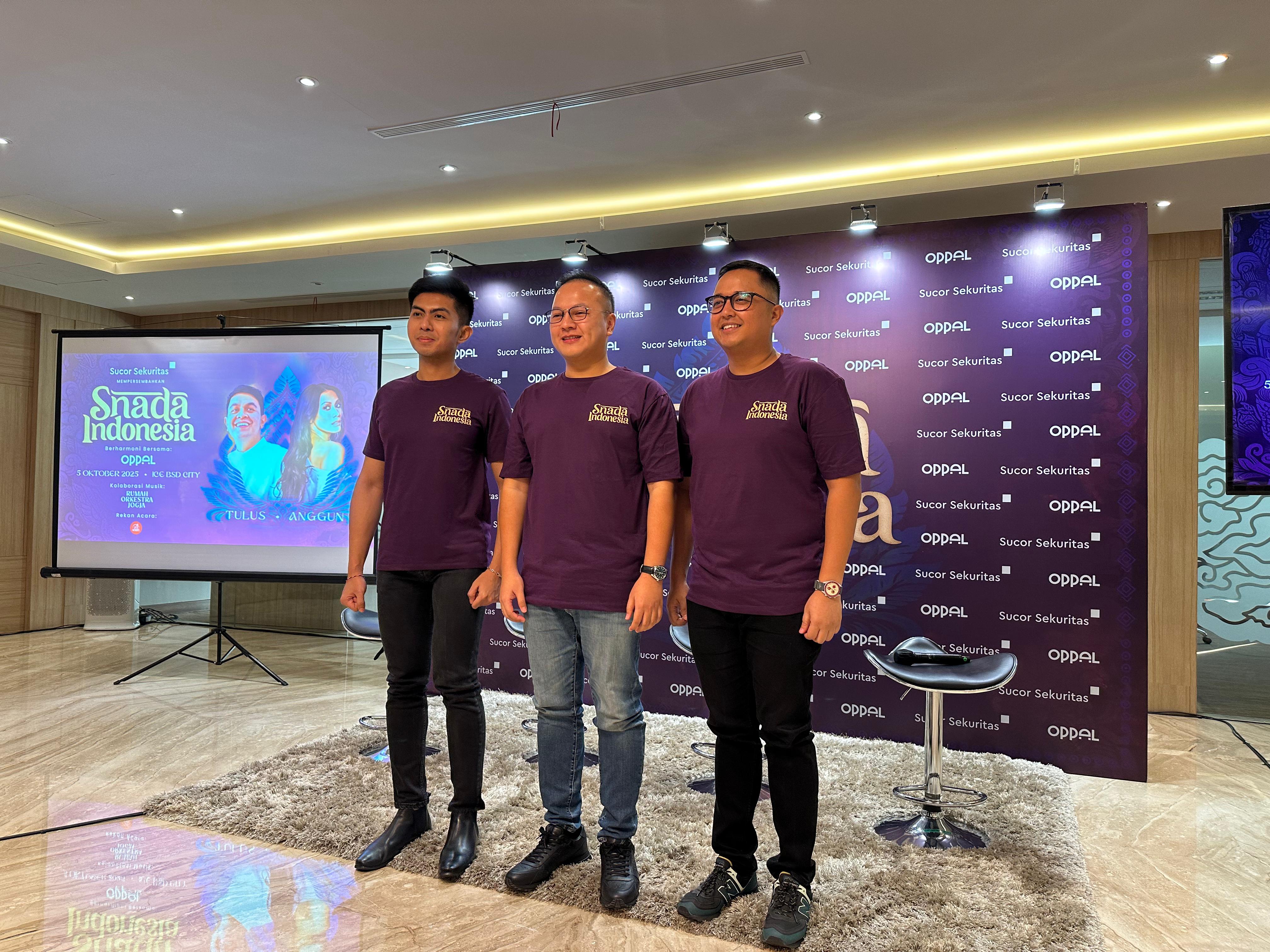 Catat tanggalnya, Oppal bersama Sucor Sekuritas dengan bangga mempersembahkan Snada Indonesia, sebuah pertunjukan musik istimewa yang akan digelar pada 5 Oktober 2025 di ICE BSD, Tangerang, Banten. Dok.ist. Snada Indonesia, Siap Hadirkan Diva Internasional Anggun di ICE BSD