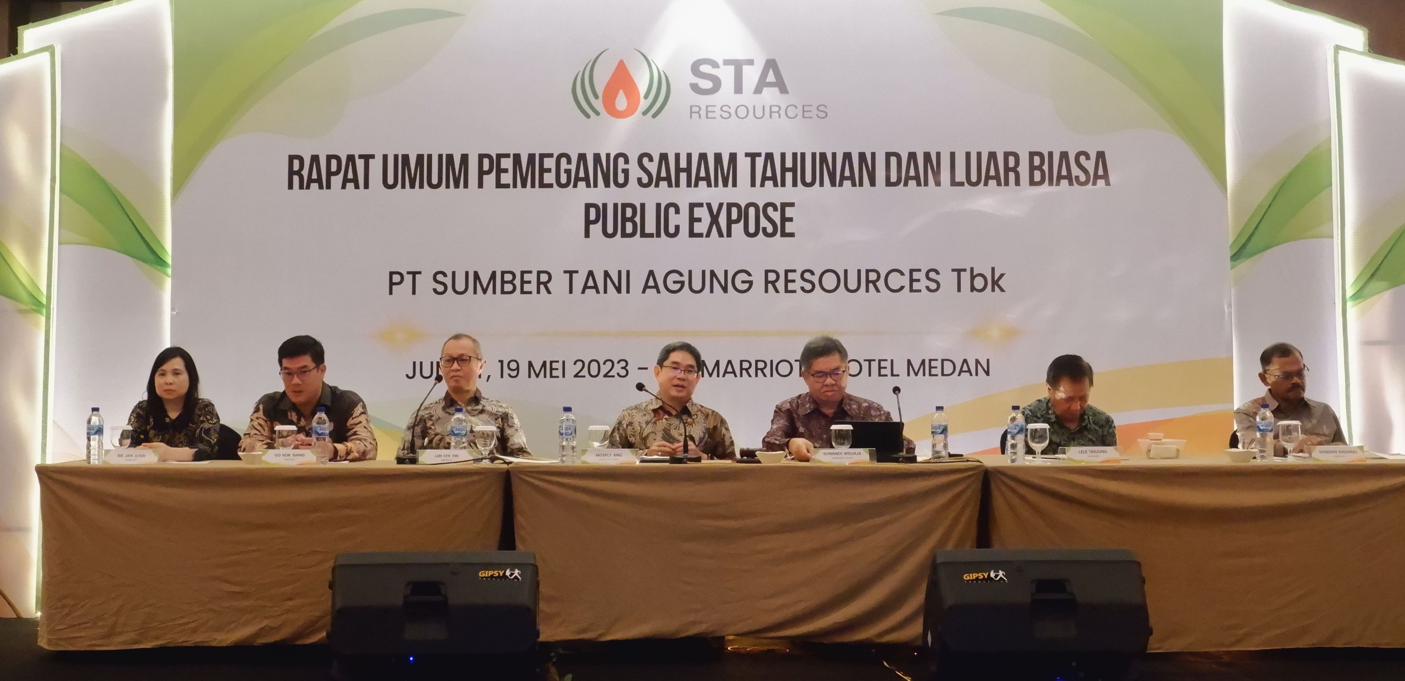 Pengurus Sumber Tani Agung kala melakukan public expose kepada media. FOTO - ISTIMEWA Surplus 55 Persen, STAA Paruh Pertama 2025 Raup Laba Rp656,72 Miliar