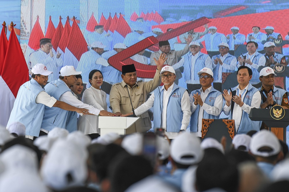 Presiden Prabowo Subianto meresmikan pengoperasian koperasi desa Merah Putih. Dok. Presiden RI. Suntik Modal Kopdes Merah Putih, Menkeu Pastikan Tidak Ganggu Bank