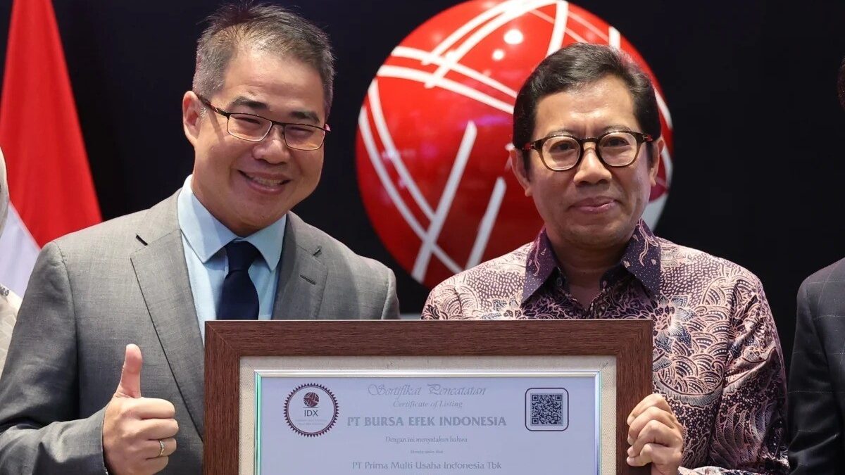 Pencatatan saham perdana PMUI. PMUI Cetak Laba Naik Tipis di Semester I-2025