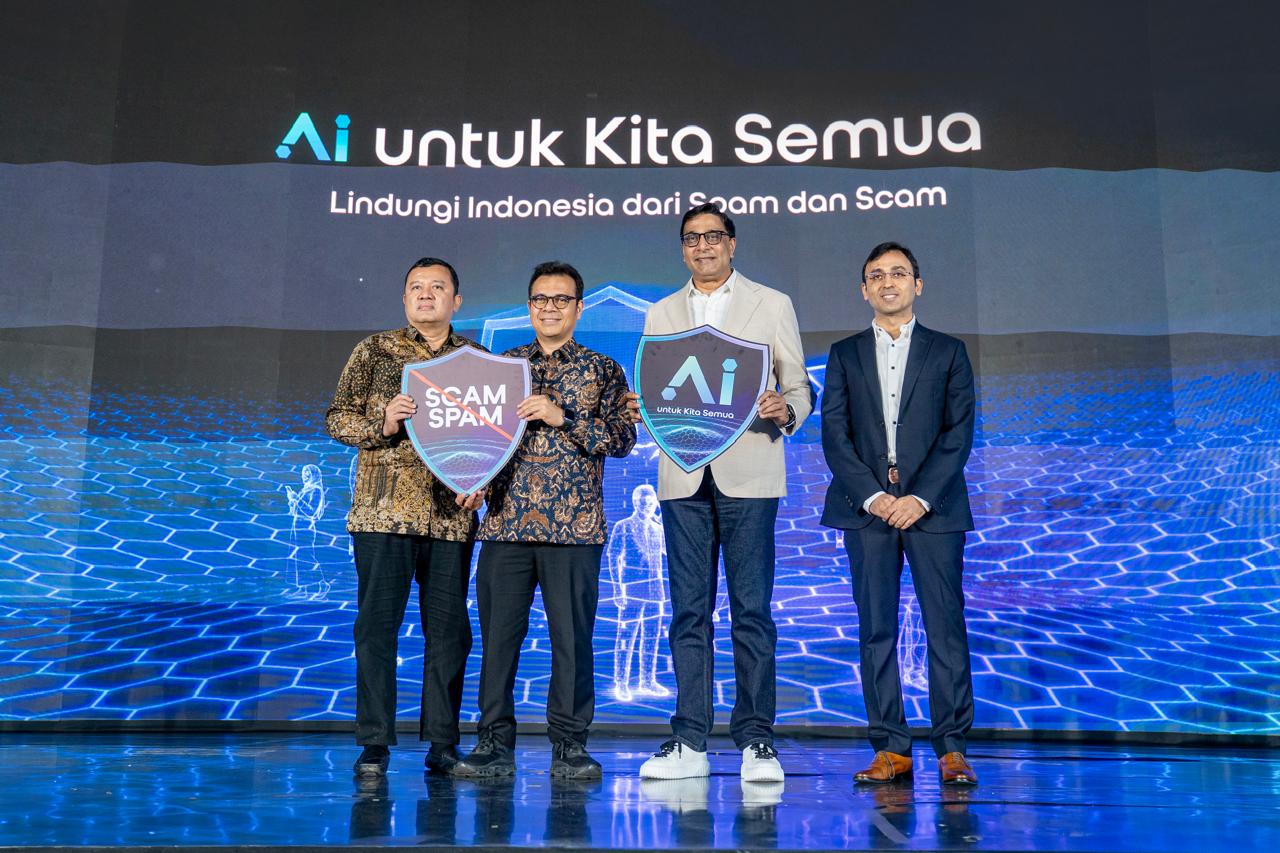 Indosat meluncurkan inovasi terbarunya dalam memperkuat perlindungan digital masyarakat. Berkolaborasi dengan Kementerian Komunikasi dan Digital Republik Indonesia (Komdigi). DOK/ISTIMEWA Indosat Ooredoo Hutchison Manfaatkan AI untuk Hadang Spam dan Scam