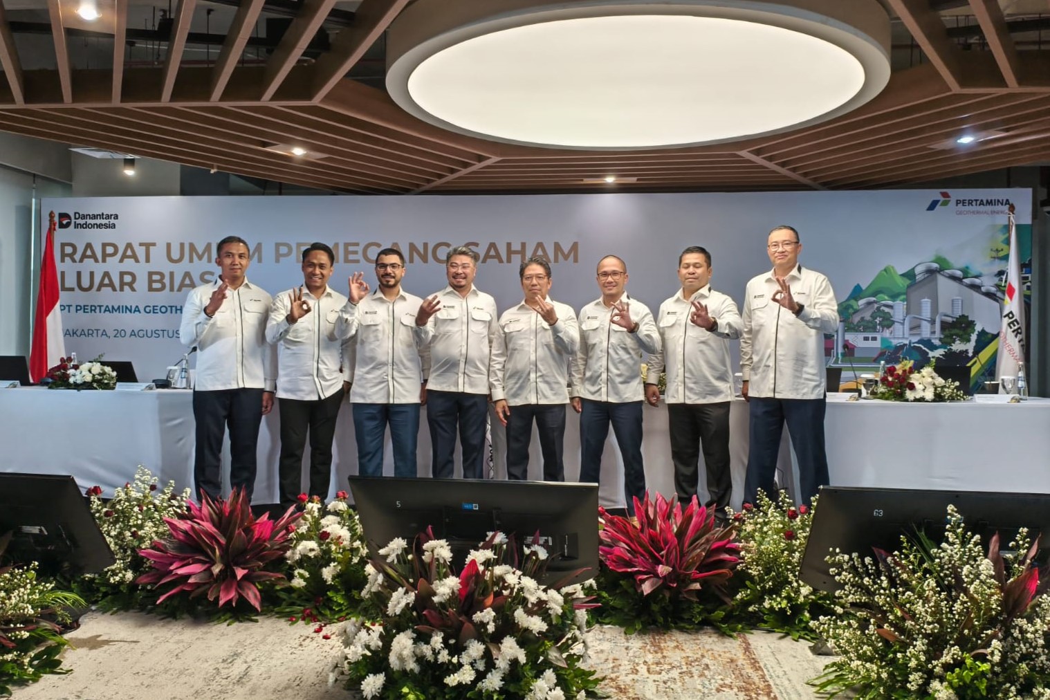 Potret RUPSLB PGEO yang diselenggarakan Rabu (20/8). FOTO - ISTIMEWA. PGEO Susun Komisaris Baru, Ini Tujuannya