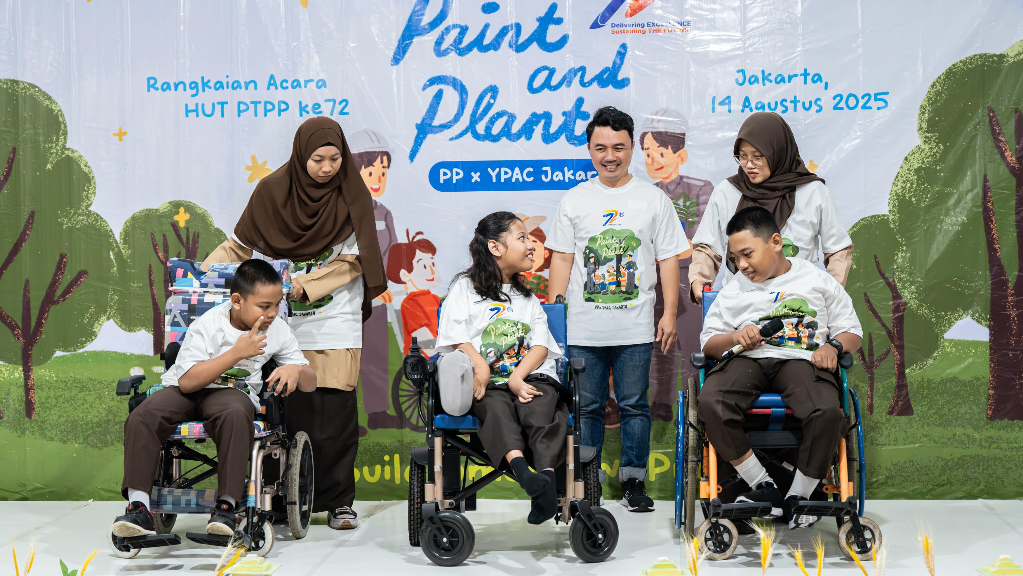 PTPP Gelar Program CSR Paint & Plant Bersama YPAC Jakarta: Peduli Lingkungan & Dukung Pendidikan Inklusif Peduli Lingkungan & Pendidikan, PTPP Gelar Paint & Plant Bersama YPAC
