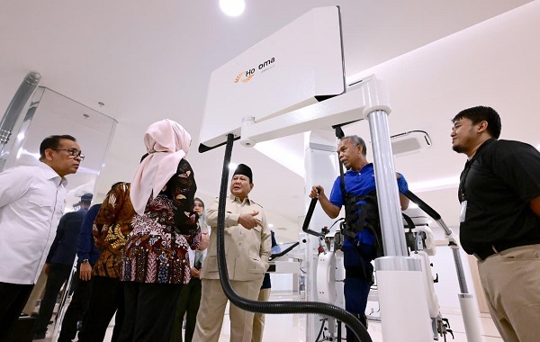Presiden Prabowo Subianto Selasa (26/08/2025) meresmikan Gedung Layanan Terpadu dan Institut Neurosains Nasional di Rumah Sakit Pusat Otak Nasional (RSPON) Mahar Mardjono, Jakarta Presiden Prabowo Resmikan Gedung Layanan Terpadu RSPON