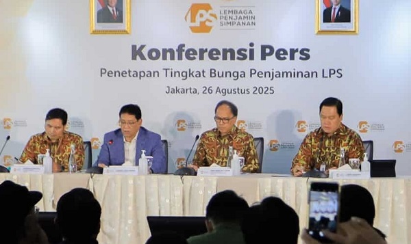 Lembaga Penjamin Simpanan (LPS) Selasa (26/8) mengumumkan penurunan Tingkat Bunga Penjaminan (TBP) simpanan dalam mata uang rupiah untuk periode reguler Agustus 2025. (Foto: LPS) Perkuat Ekonomi Domestik, LPS Turunkan Tingkat Bunga Penjaminan 25 Bps