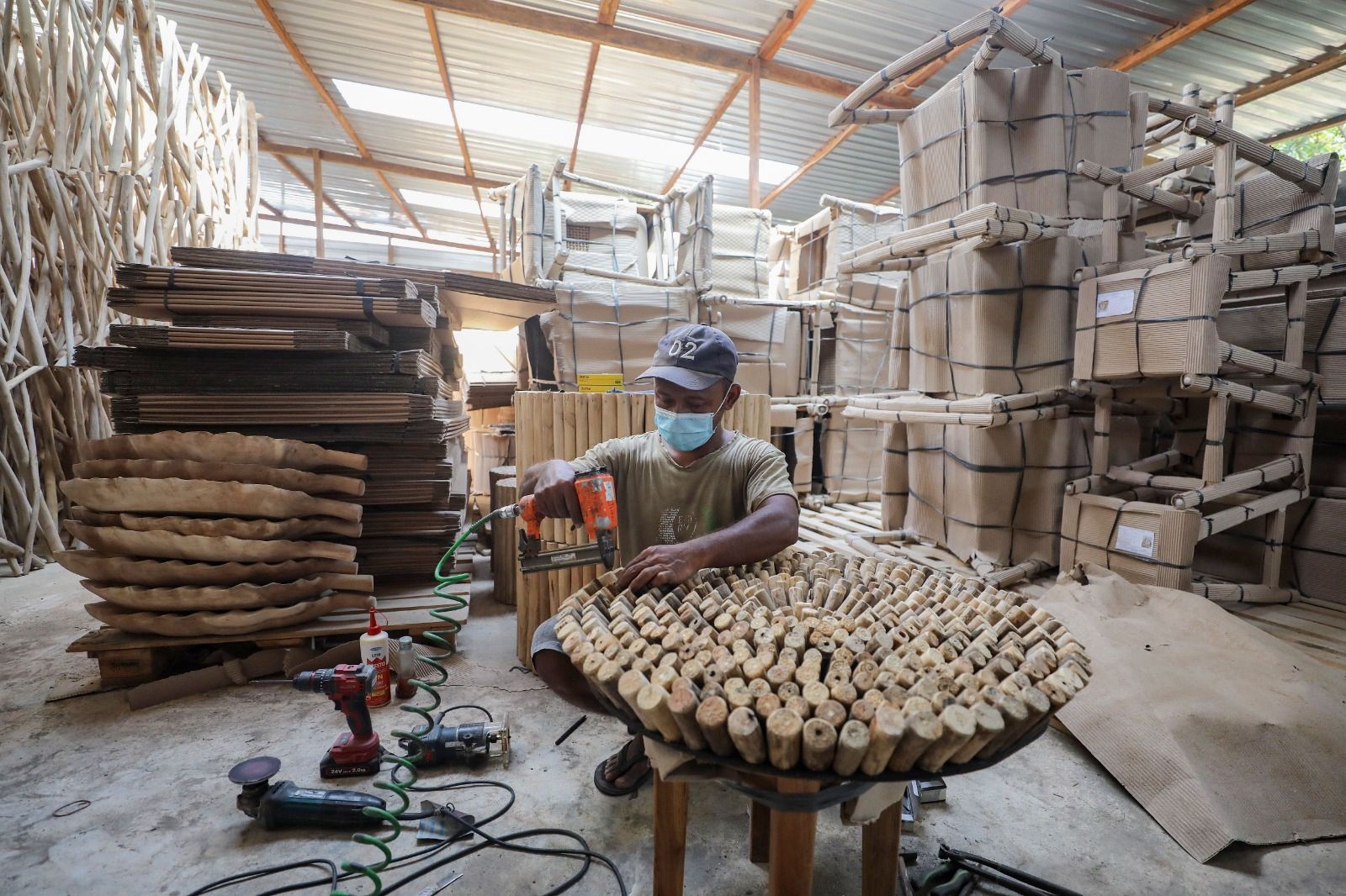 Potret produk UMKM furnitur garapan BNI Xpora asal Klaten. FOTO - ISTIMEWA. BNI Xpora Antar UMKM Furnitur Klaten Tembus Pasar Global
