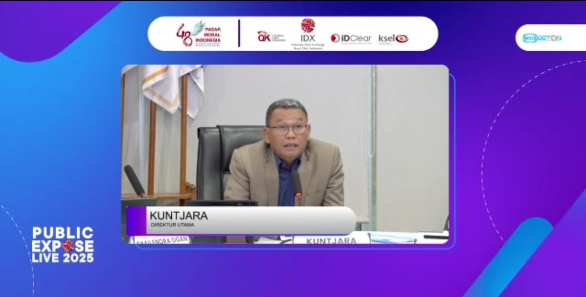 Potret Direktur Utama WTON, Kuntjara Public Expose Live yang digelar bersama Bursa Efek Indonesia pada Selasa (9/9). WIKA Beton (WTON) Bidik Kontrak Baru Rp8T