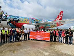 Pembukaan jalur penerbangan Pontianak-Kuching dan Kuala Lumpur, Malaysia, terbuka peluang investasi di Kalimantan Barat. Dok. AirAsia. Penerbangan AirAsia Pontianak-Malaysia, Buka Peluang Investasi Kalbar
