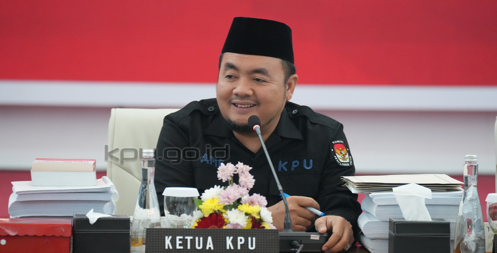 Ketua KPU RI Mochammad Afifuddin Akhirnya, Ketua KPU Batalkan Putusan Tutup Akses Dokumen Capres