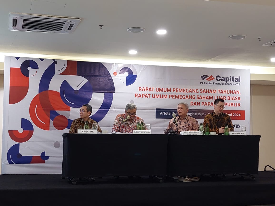 Pengurus Capital Financial dalam rapat umum pemegang saham tahunan perseroan. FOTO - ISTIMEWA Senyap! Capital Strategic Lepas 2,66 Miliar Saham CASA