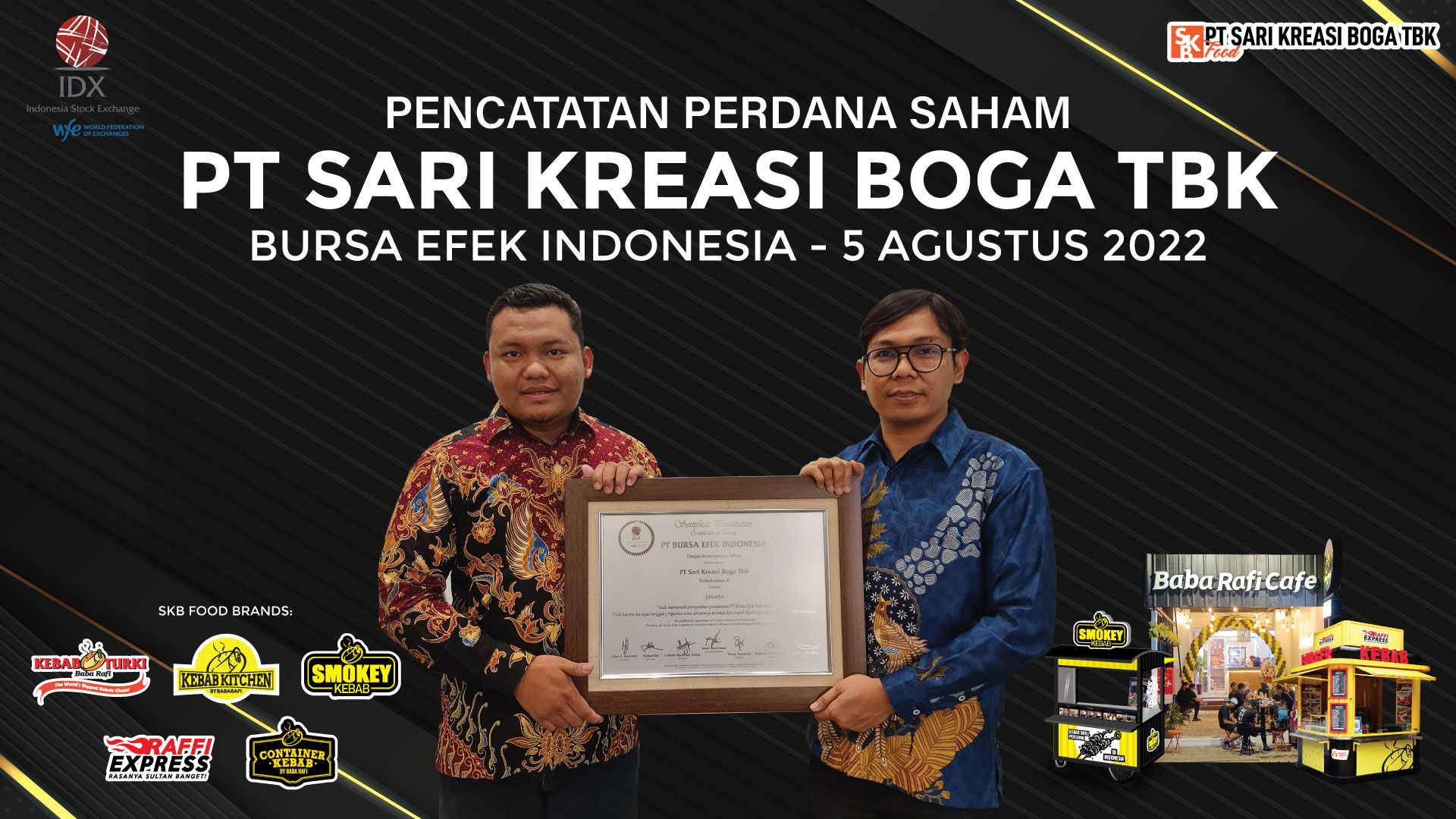 Sukses Melantai di BEI, Ini  Apresiasi Menkop UKM untuk Sari Kreasi Boga (RAFI)