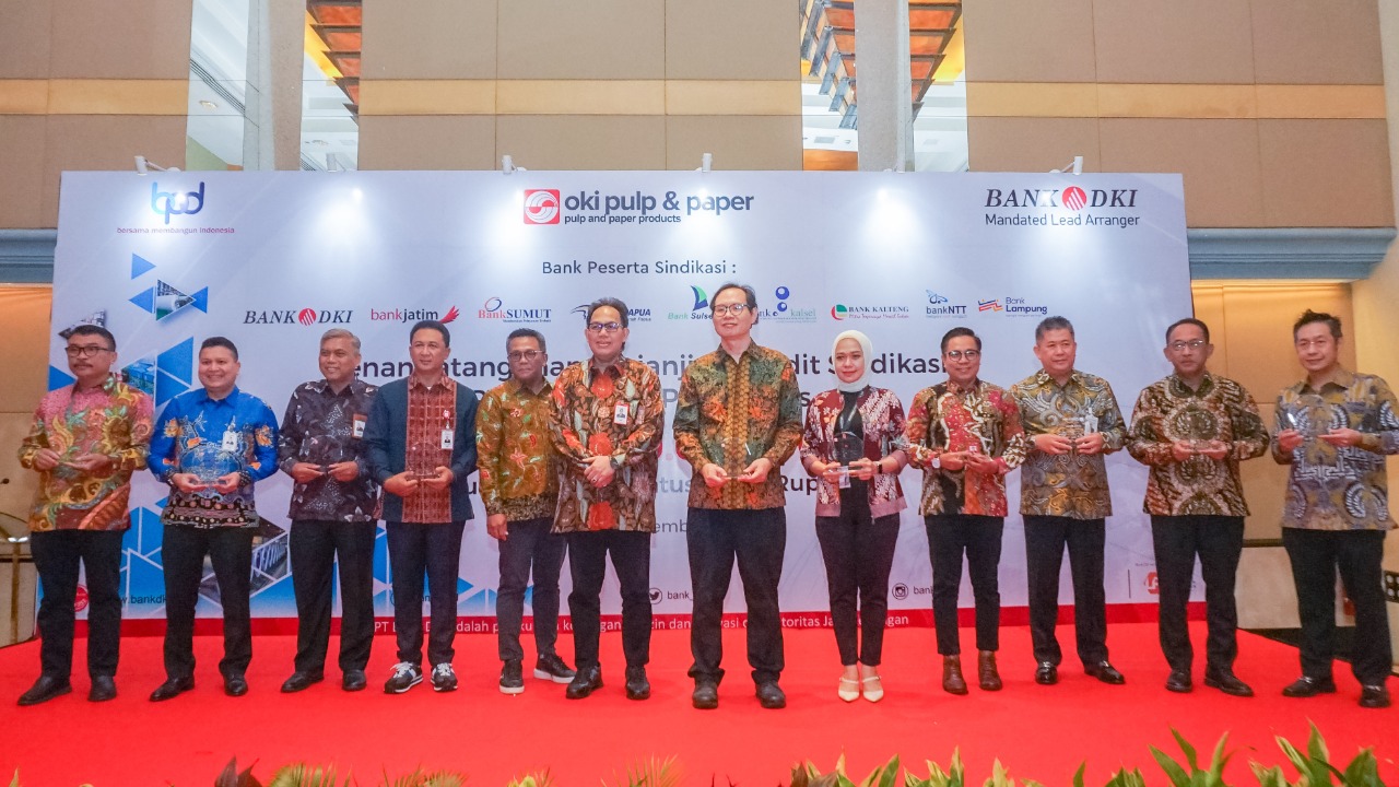 Bank DKI Pimpin Sindikasi 9 BPD Salurkan Kredit Rp1,5 Triliun ke Oki Pulp Paper & Mills