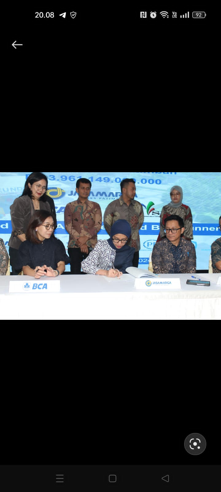 Pembangunan Infrastruktur, BCA Salurkan Kredit Sindikasi ke Jasa Marga