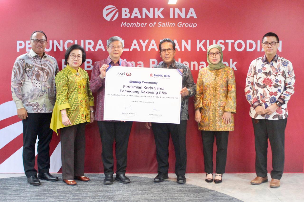 Bank INA (BINA) Resmi Menjadi Bank Kustodian