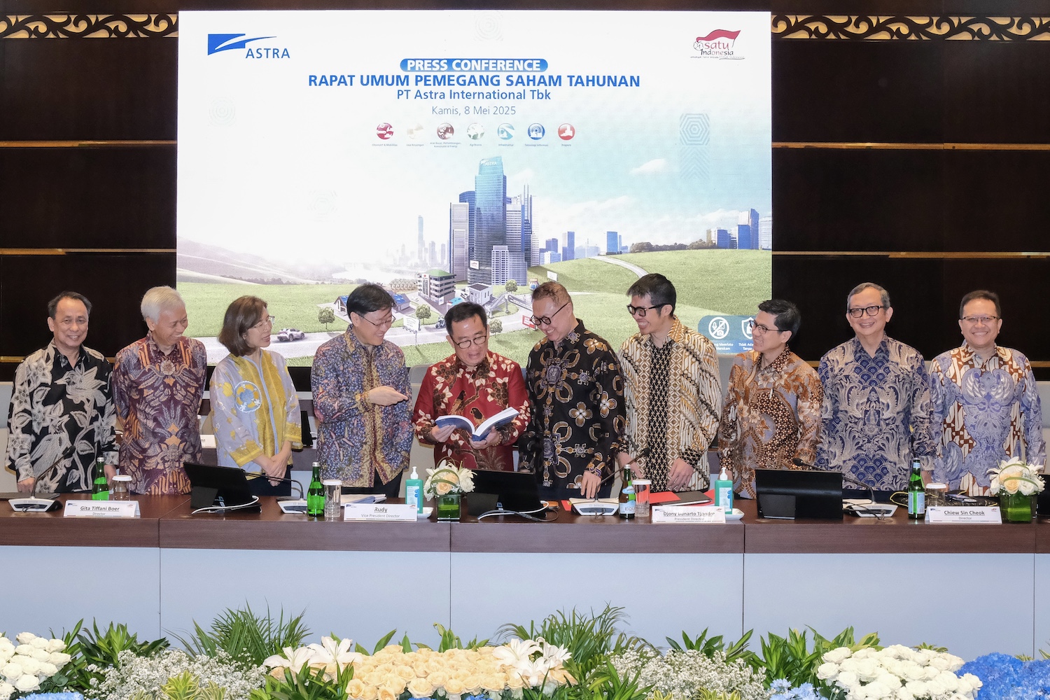 CEO Astra Djony kala menjelaskan perkembangan terkini perseroan. FOTO - ISTIMEWA Telisik, Berikut Rentetan Jadwal Dividen Astra (ASII) Rp308 per Lembar