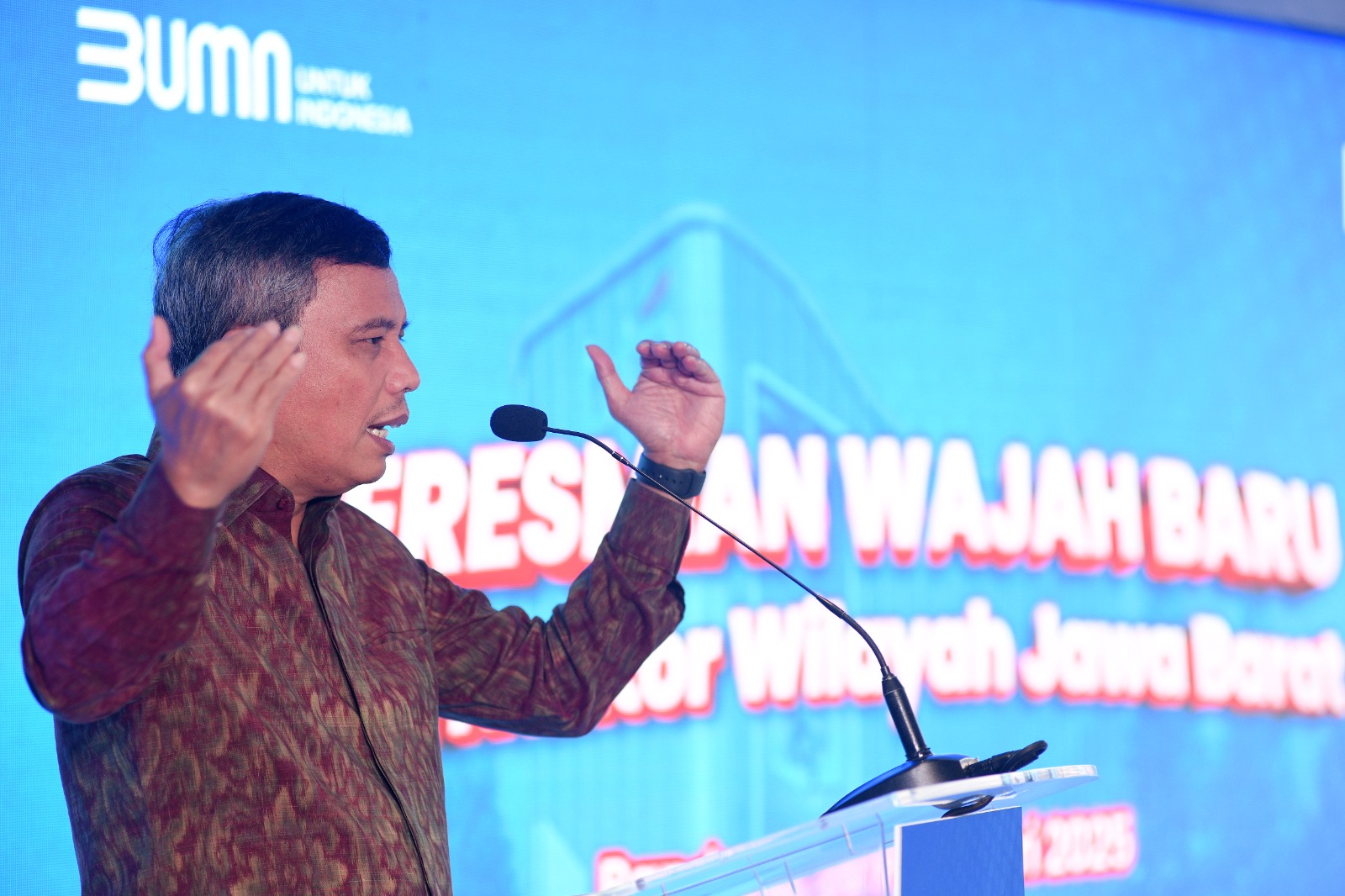 CEO BTN Nixon Napitupulu kala menjelaskan kondisi terkini perseroan. FOTO - ISTIMEWA Perkuat Akses Layanan, BTN Tata Jaringan Kantor