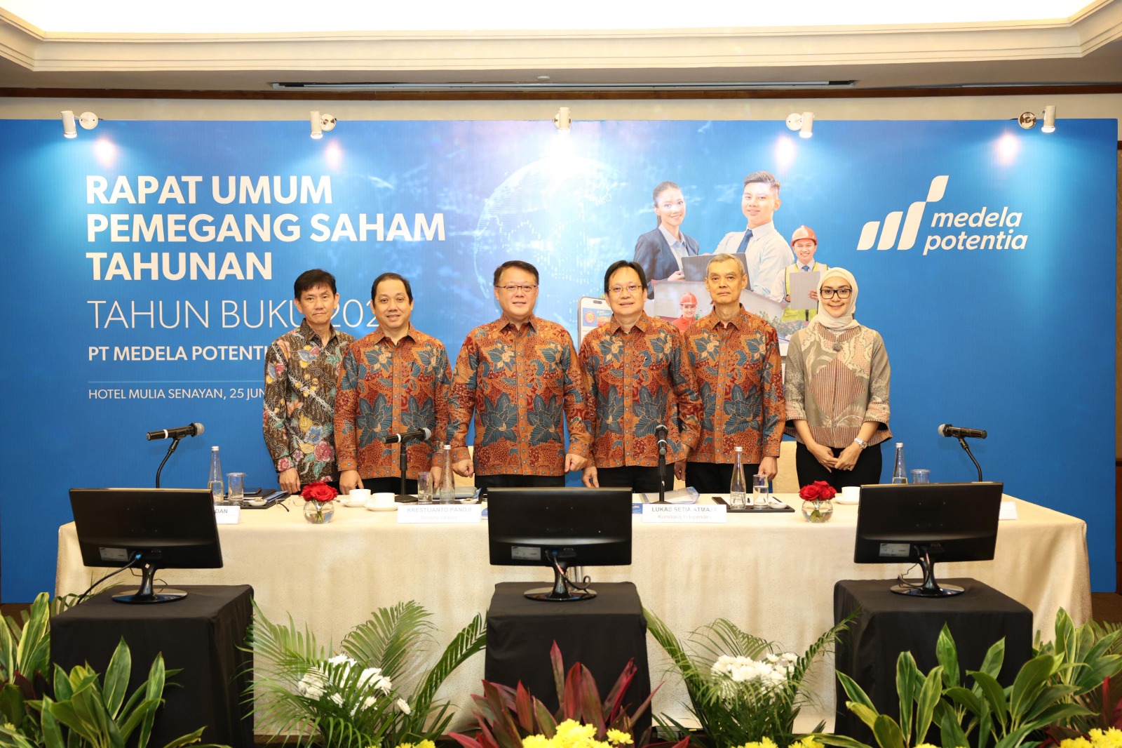 PT Medela Potentia Tbk (MDLA) menggelar Rapat Umum Pemegang Saham Tahunan (RUPST) di Hotel Mulia, Senayan, Jakarta pada Rabu (25/6/2025). Dok. Ist. Laba Bersih Double Digit, Medela Potentia (MDLA) Bagi Dividen Rp137,4M