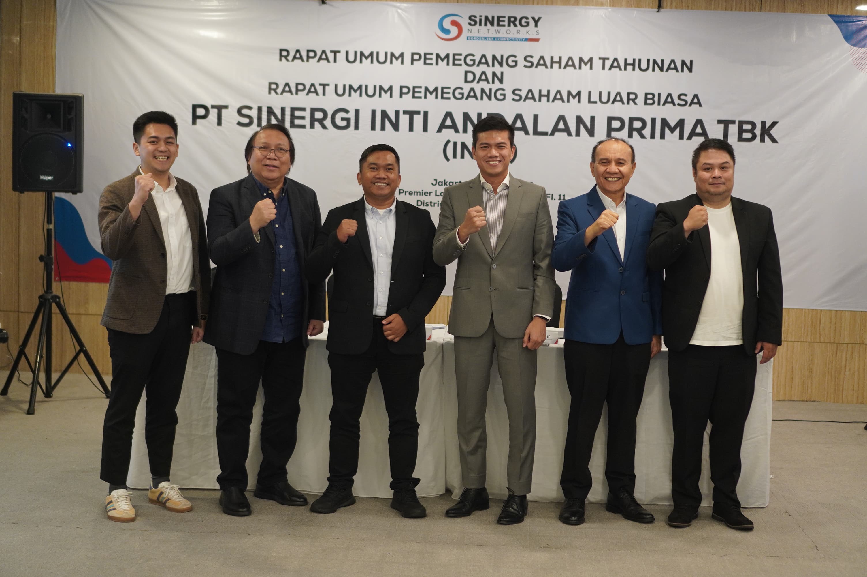 Jajaran manajemen PT Sinergi Inti Andalan Prima Tbk (INET) menyelenggarakan Public Expose Tahunan. FOTO/INET Dukung Ekspansi! INET Rencanakan RUPSLB Untuk Tambah KBLI