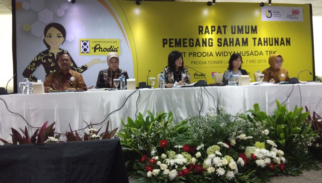 Prodia Widyahusada (PRDA) Bagi Dividen 40% dari Laba 2017, Setara Rp64,34 Per Saham