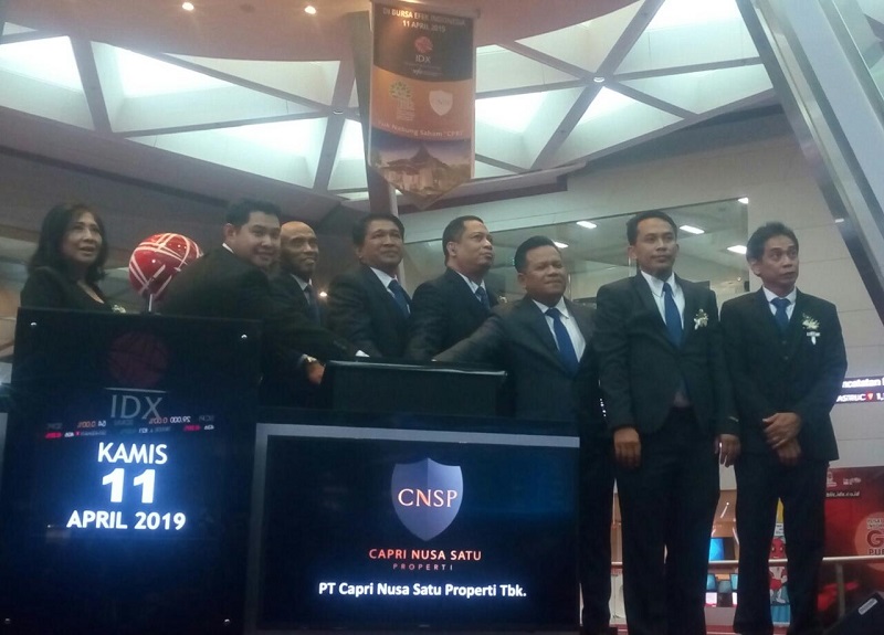 PT Capri Nusa Satu Property (CPRI), Resmi Catatkan Sahamnya di BEI