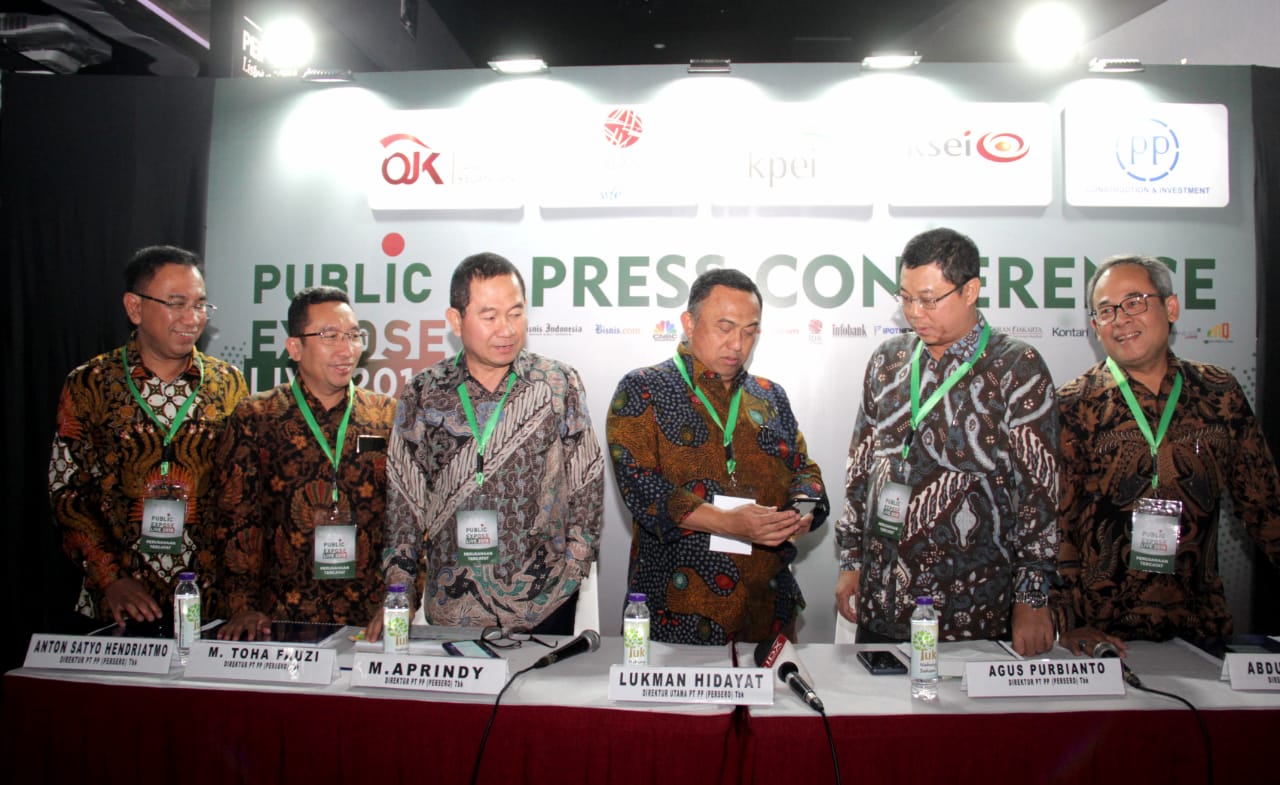 PT PP Tbk (PTPP) Kantongi Kontrak Baru Rp 14,81 Triliun Pada Semester Pertama 2019