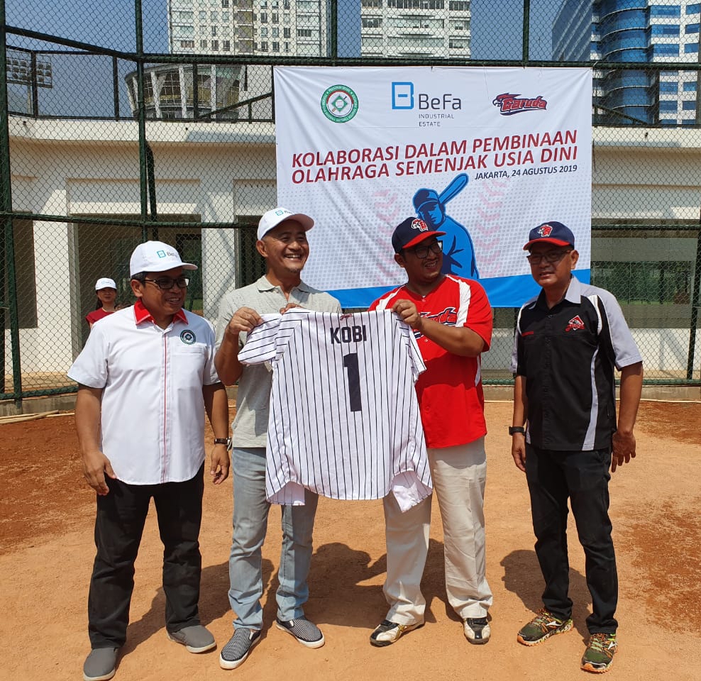 Garuda Baseball Club Kolaborasi dengan  PT Bekasi Fajar Industrial Estate Tbk (BEST) Bina Usia Dini