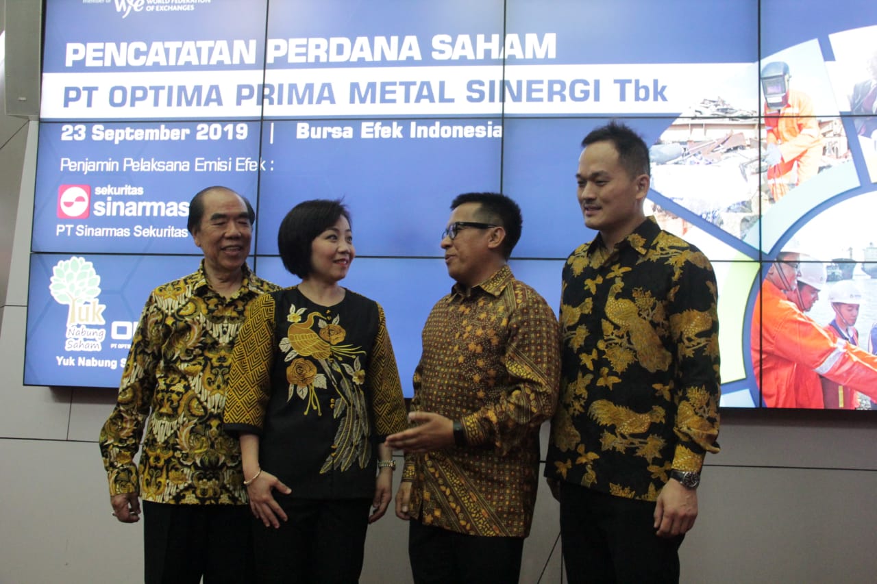 Melantai Di Bursa Optima Prima Metal Sinergi Tbk (OPMS) Langsung Naik 68 Persen