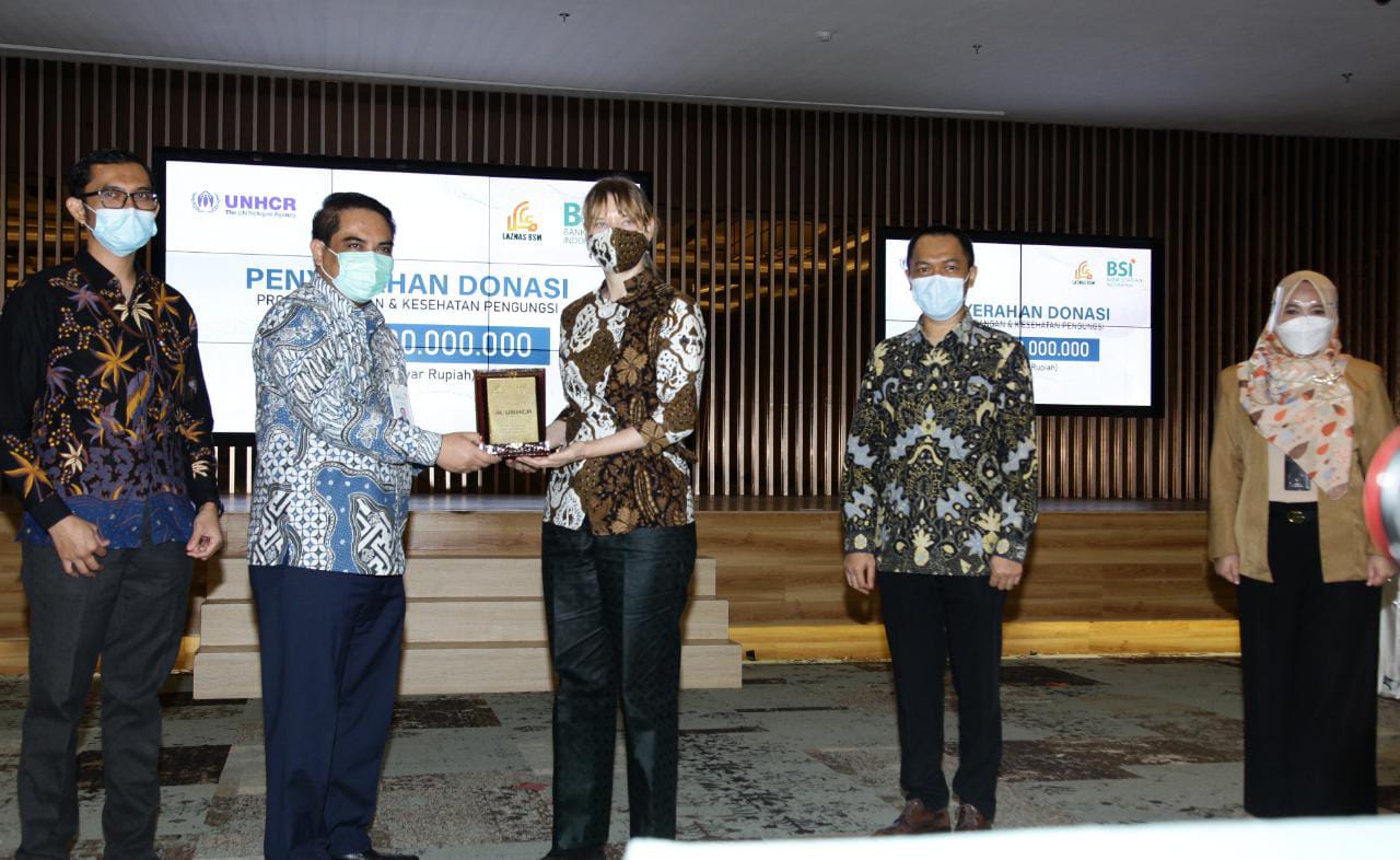 Bank Syariah Indonesia (BRIS) Gelontorkan Zakat Pengungsi UNHCR Rp1 Miliar