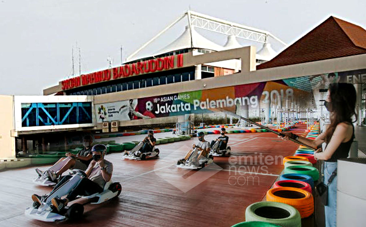 Kreatif! Penumpang Sepi, Bandara Palembang Bikin Arena Gokart