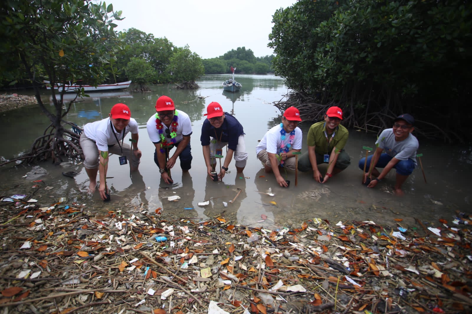 JMI - IFG Bantu Anak Nelayan dan Tanam Mangrove di Pulau Tunda