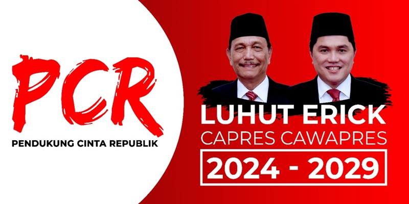 PCR Deklarasikan Luhut-Erick Thohir Capres-Cawapres 2024, Ngeledek Nih?