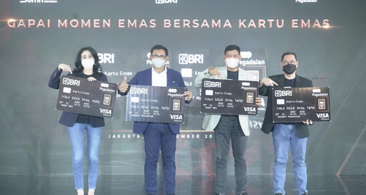 BRI - Pegadaian Rilis Kartu Kredit Berbasis Tabungan Emas Pertama di Indonesia