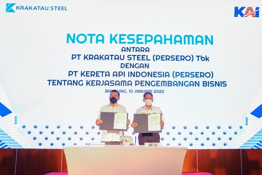 Optimalkan TKDI, KAI Kolaborasi dengan PT Krakatau Steel