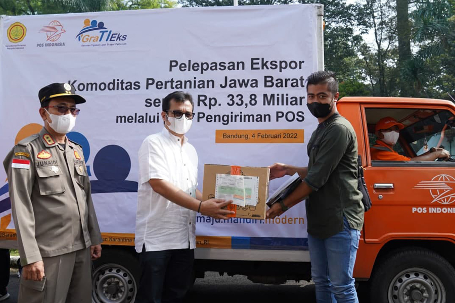 Ratusan Jenis Komoditas Pertanian Diekspor Via Pos Indonesia