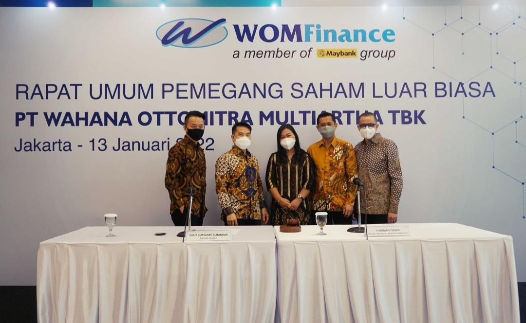 WOMF OJK Restui Wahana Makmur Sejati Jadi Pengendali Wom Finance (WOMF)