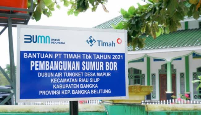 PT Timah (TINS) Kucurkan Dana CSR Rp54,31 Miliar Sepanjang 2021