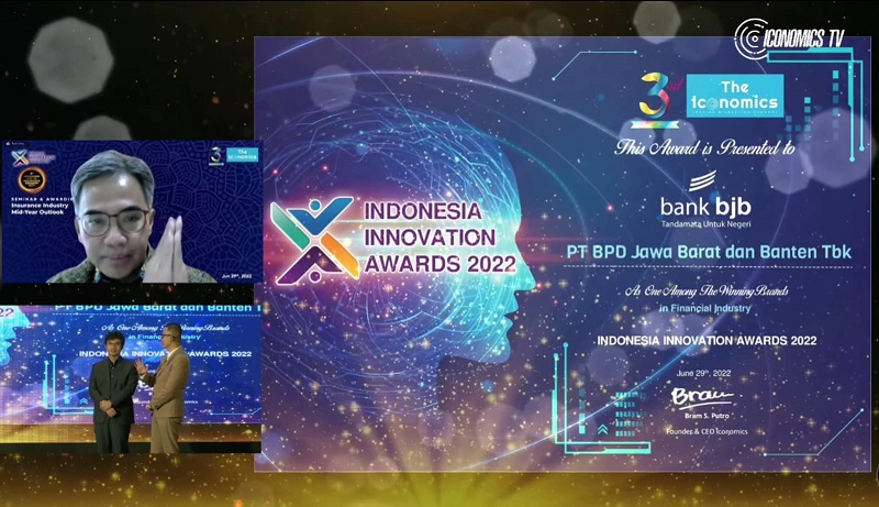 BJBR Lahirkan Banyak Inovasi, Bank BJBR (BJBR) Sabet Innovation Award 2022