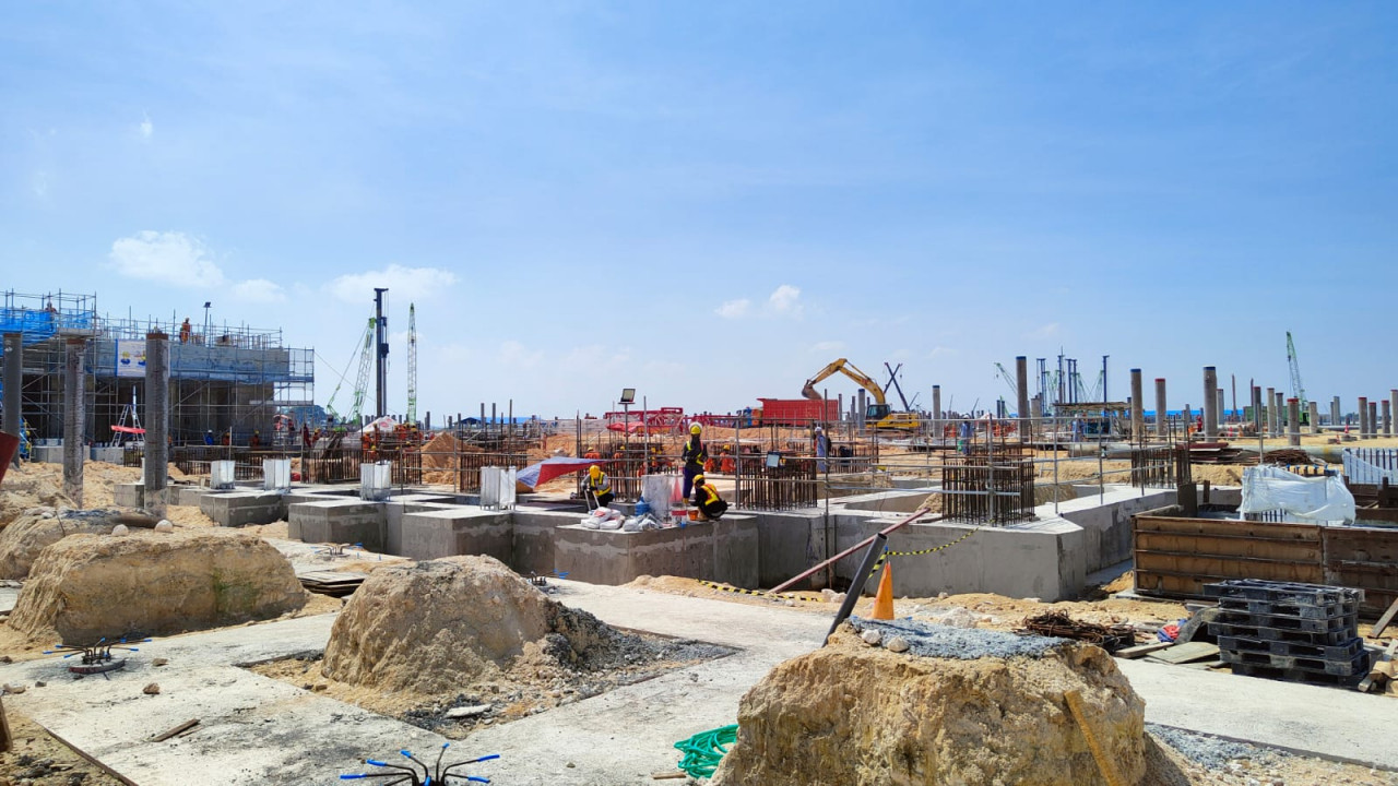 Konstruksi Smelter PT Freeport Indoensia di Gresik Capai 34,9 Persen