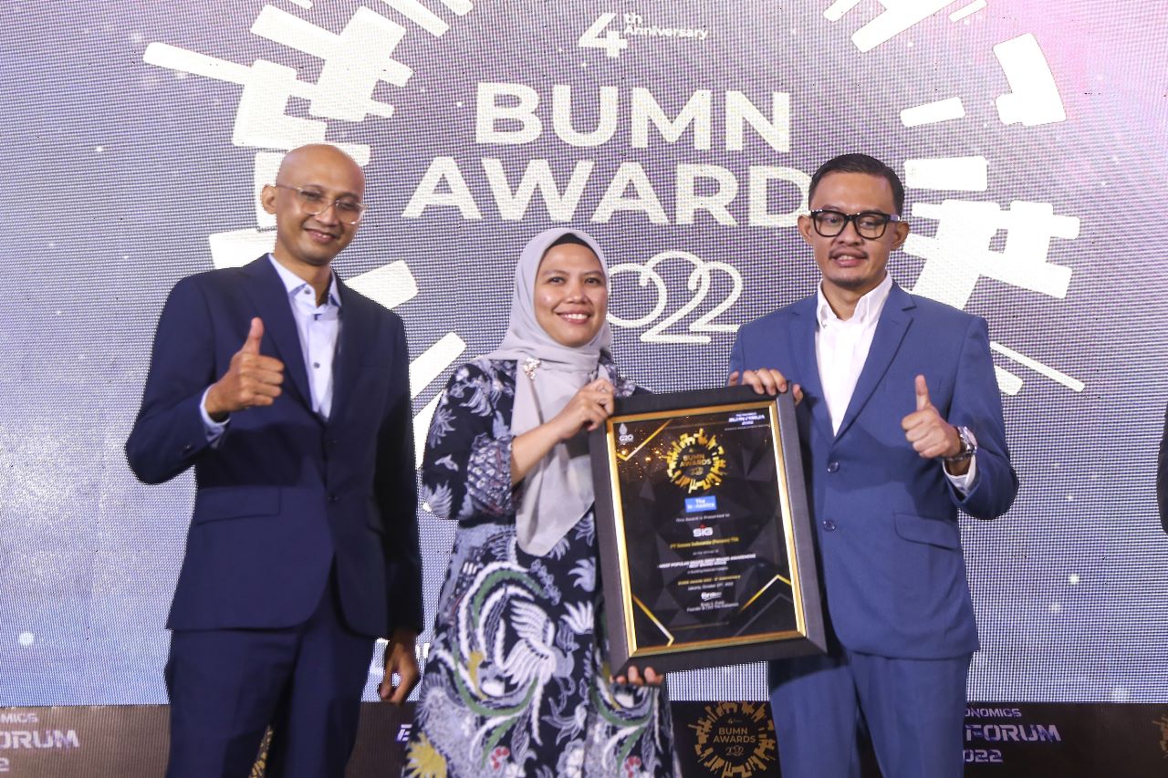 SIG Raih Tiga Penghargaan pada Ajang BUMN Awards 2022 dari The Iconomics